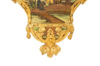 A French Gilt Bronze-Mounted Polychrome-Painted Bracket Clock