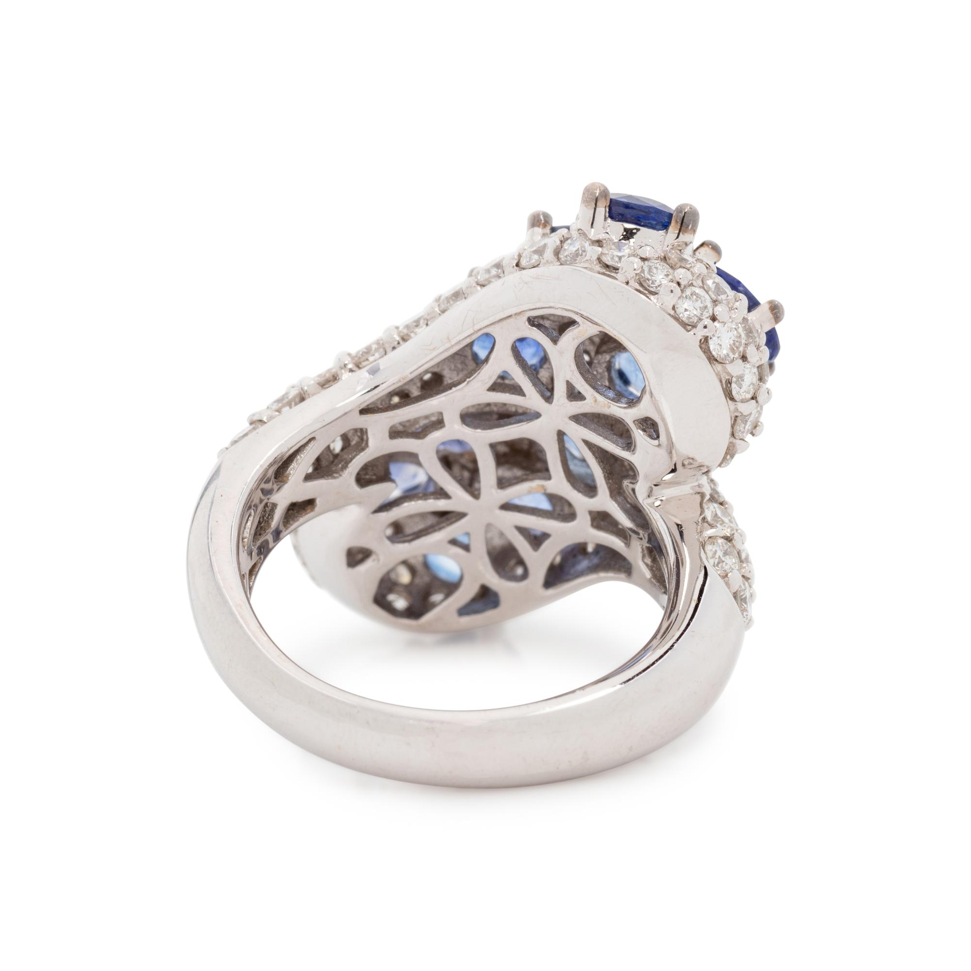 SALAVETTI, SAPPHIRE AND DIAMOND RING