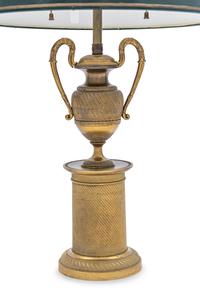 An Empire Style Gilt Bronze Urn-Form Lamp