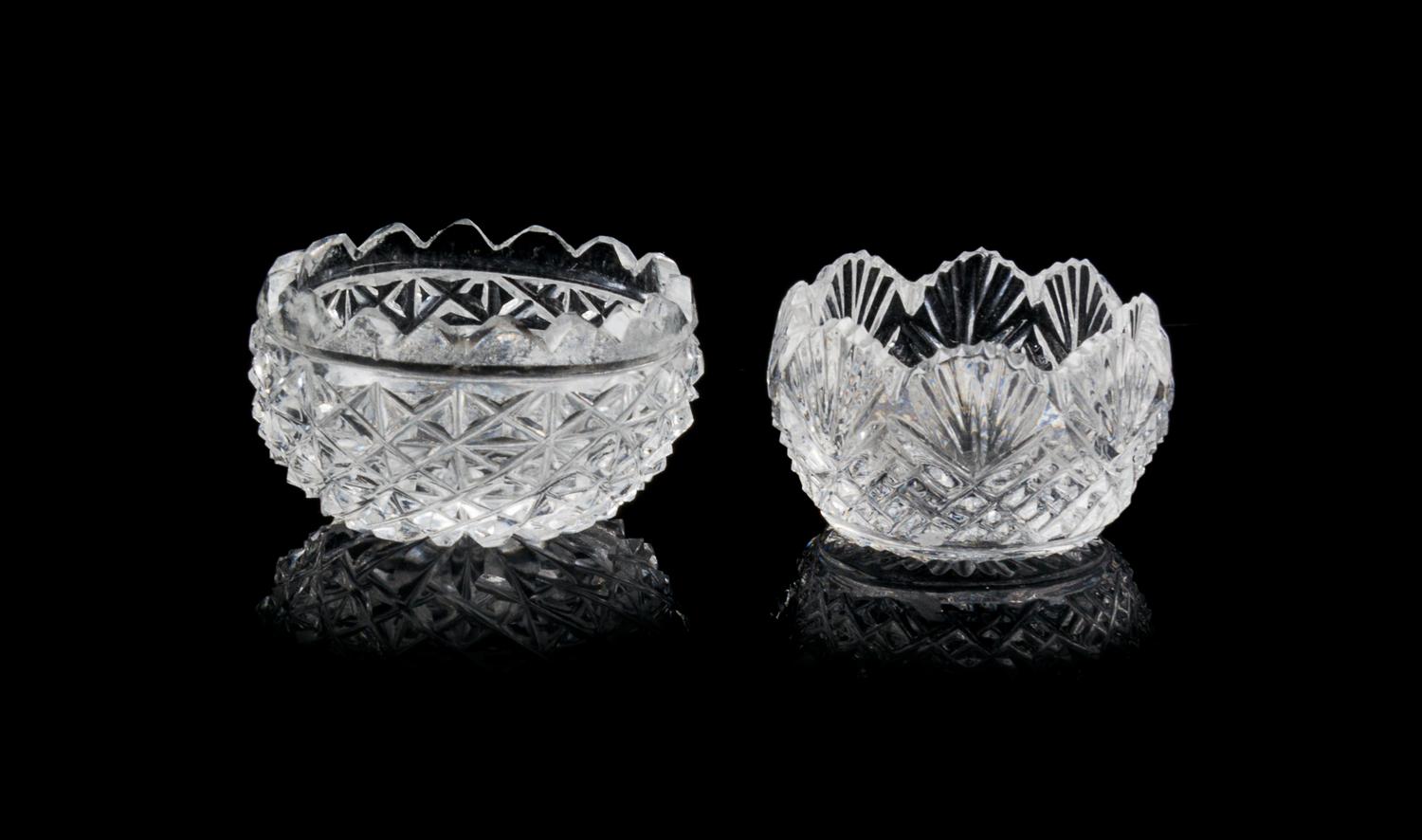 Two Crystalina Bowls Diameter of larger 1 7/8 inches. — Jim Irish