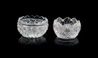 Two Crystalina Bowls Diameter of larger 1 7/8 inches. — Jim Irish