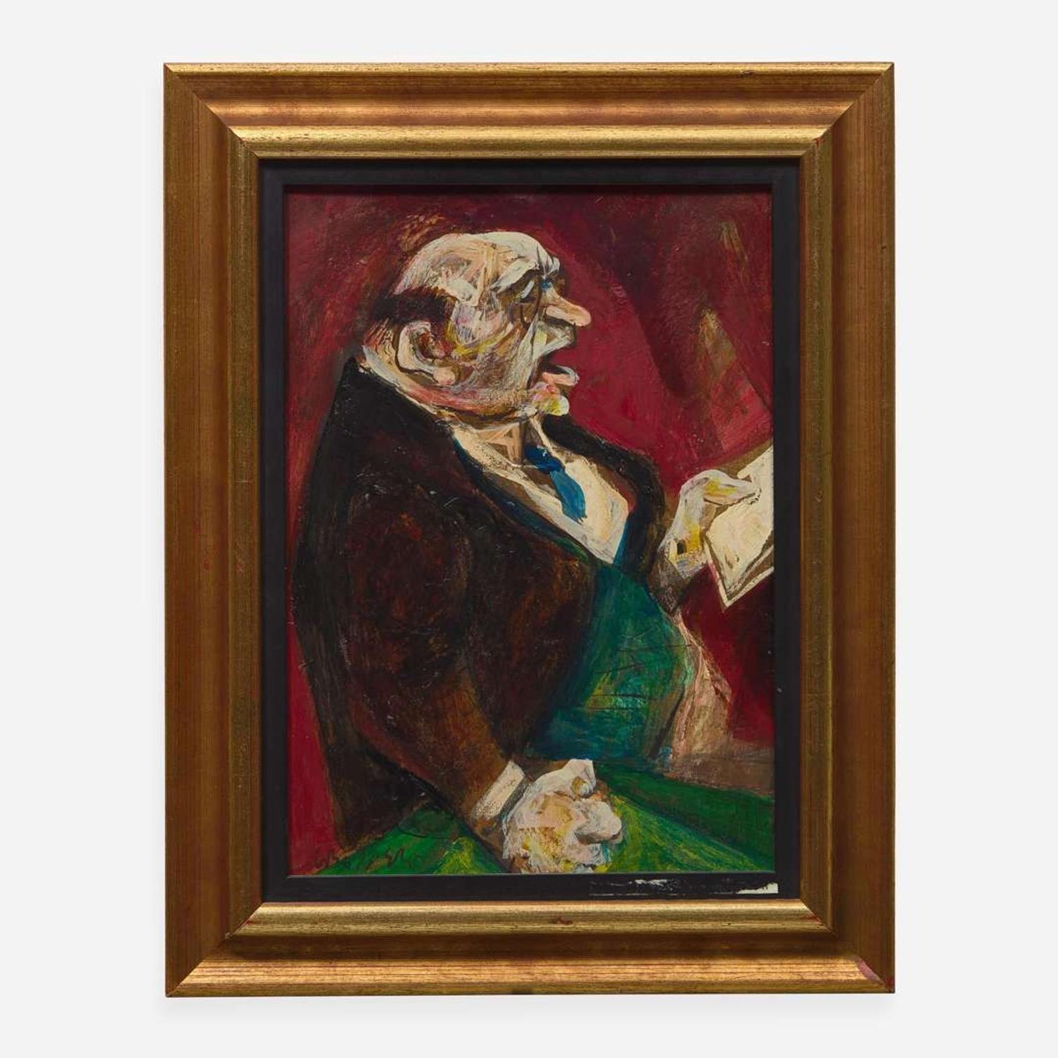 William Gropper (American, 1897-1977) Speaker