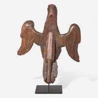 A Georgian carved pine eagle finial or cartouche English, 18th century