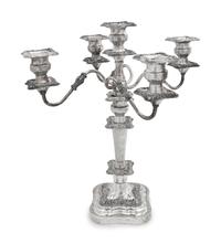 An American Silver-Plate Five-Light Candelabrum