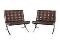 A Pair of Barcelona Style Chairs