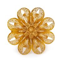A High Karat Yellow Gold Brooch,
