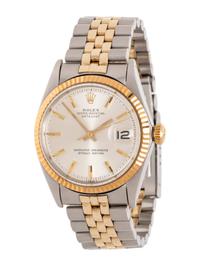 ROLEX, REF. 1601 STAINLESS STEEL AND 14K YELLOW GOLD 'DATEJUST' WATCH