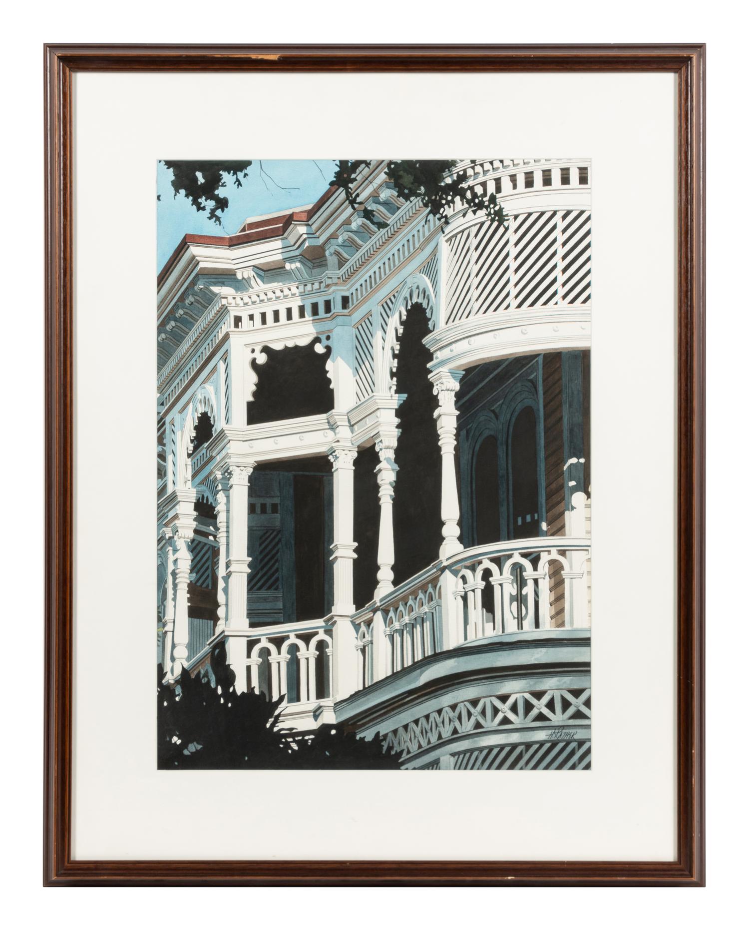 House on Washington- White Porch