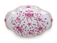Ten Meissen Porcelain Articles Decorated with Puce Flowers — 20TH CENTURY
