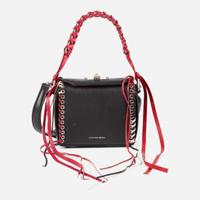Alexander McQueen Calfskin Whipstitch Box Shoulder Bag Alexander McQueen