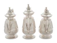 An American Aesthetic Movement Six-Piece Coin Silver Tea and Coffee Service