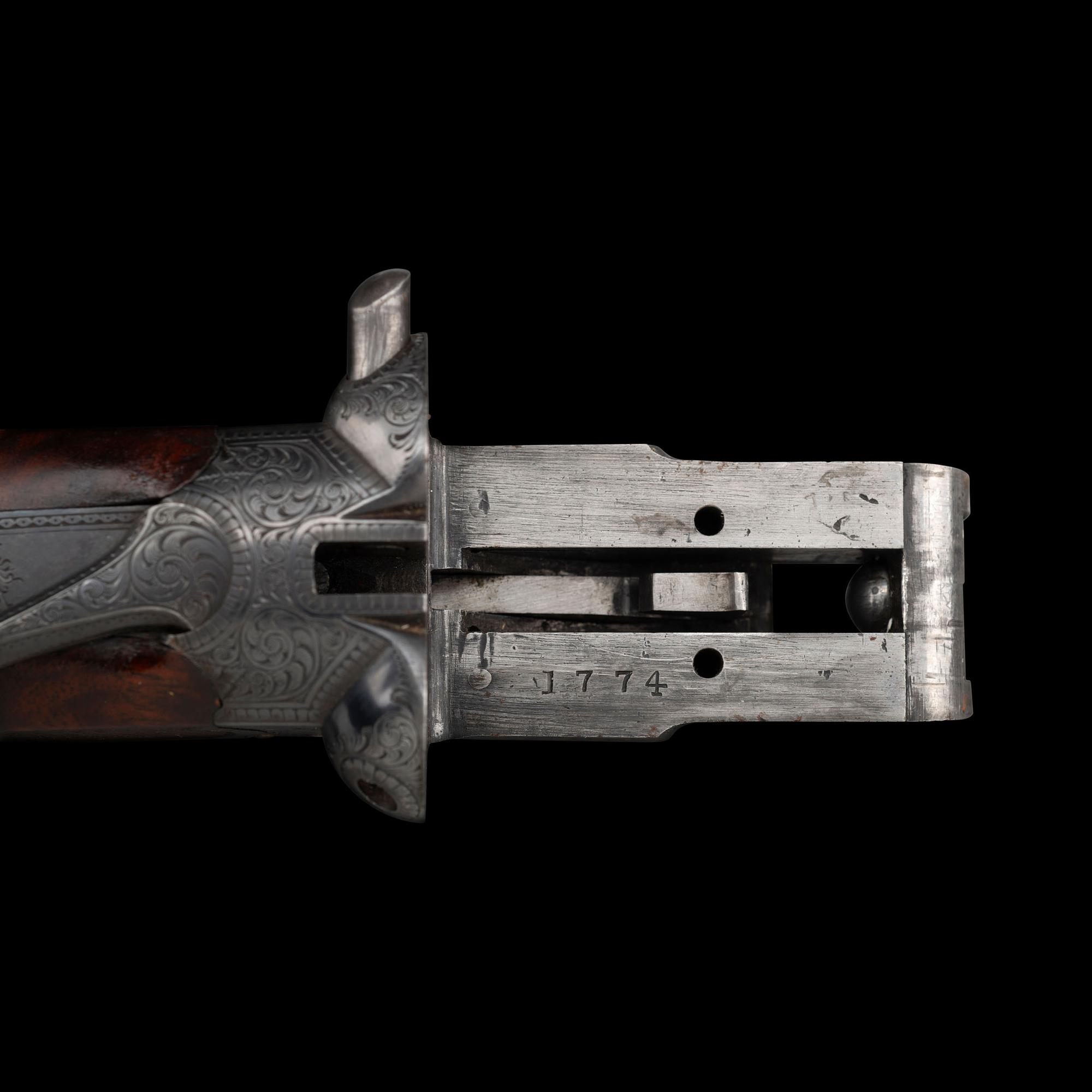 **High Quality D.M. Lefever & Co. Crossbolt SxS Hammerless 12 Gauge with Krupp Steel Barrels
