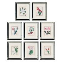A Set of Eight Framed Botanical Prints