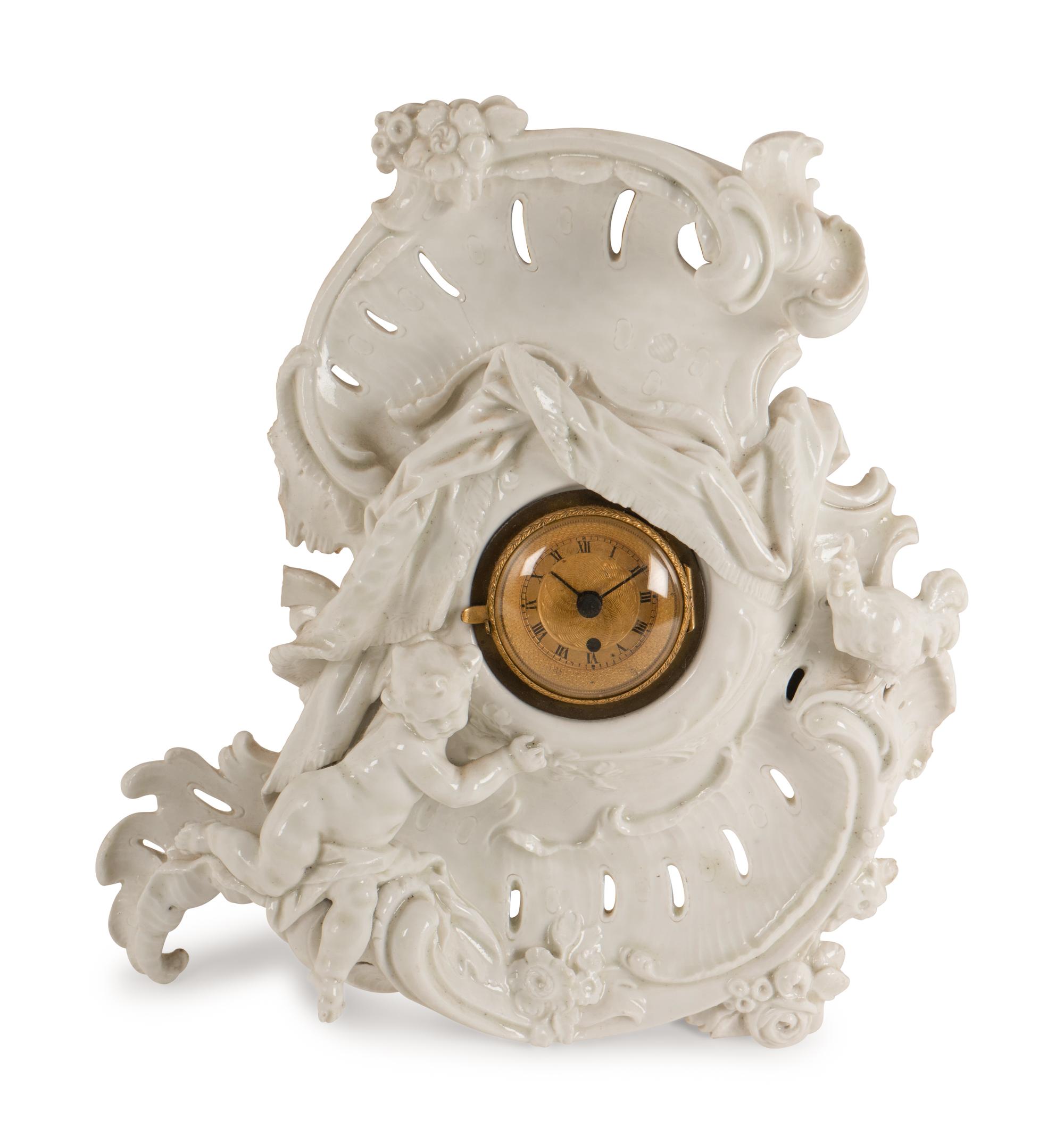 A Nymphenburg Porcelain Clock