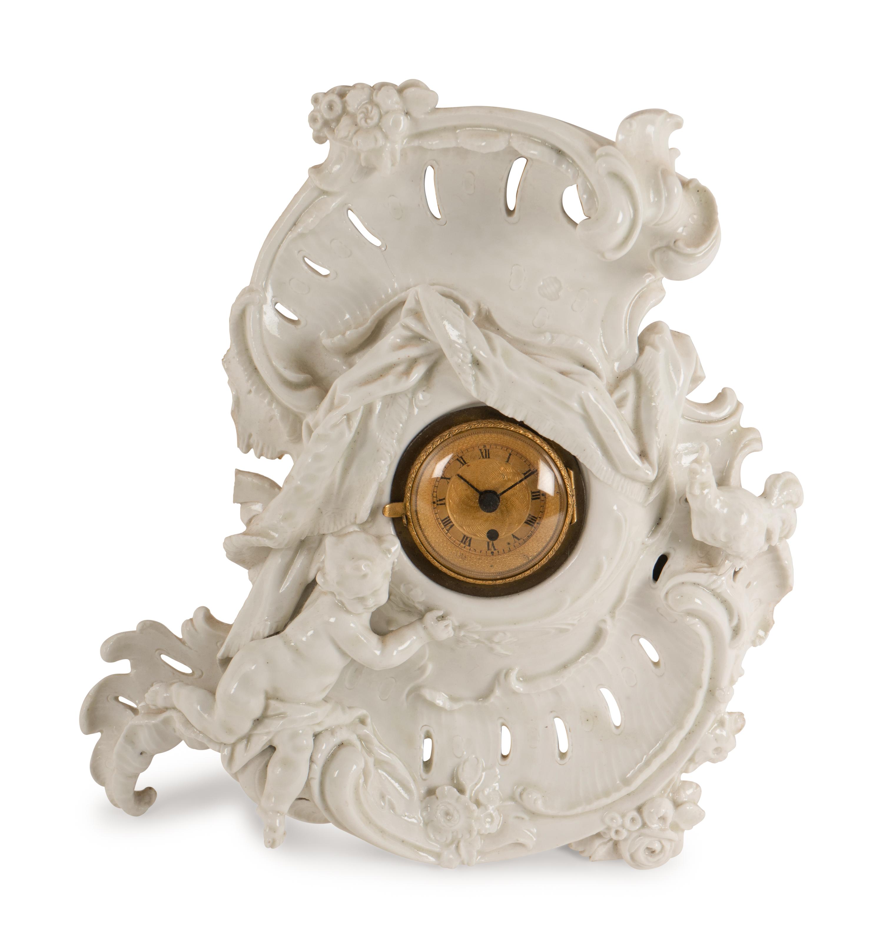 A Nymphenburg Porcelain Clock