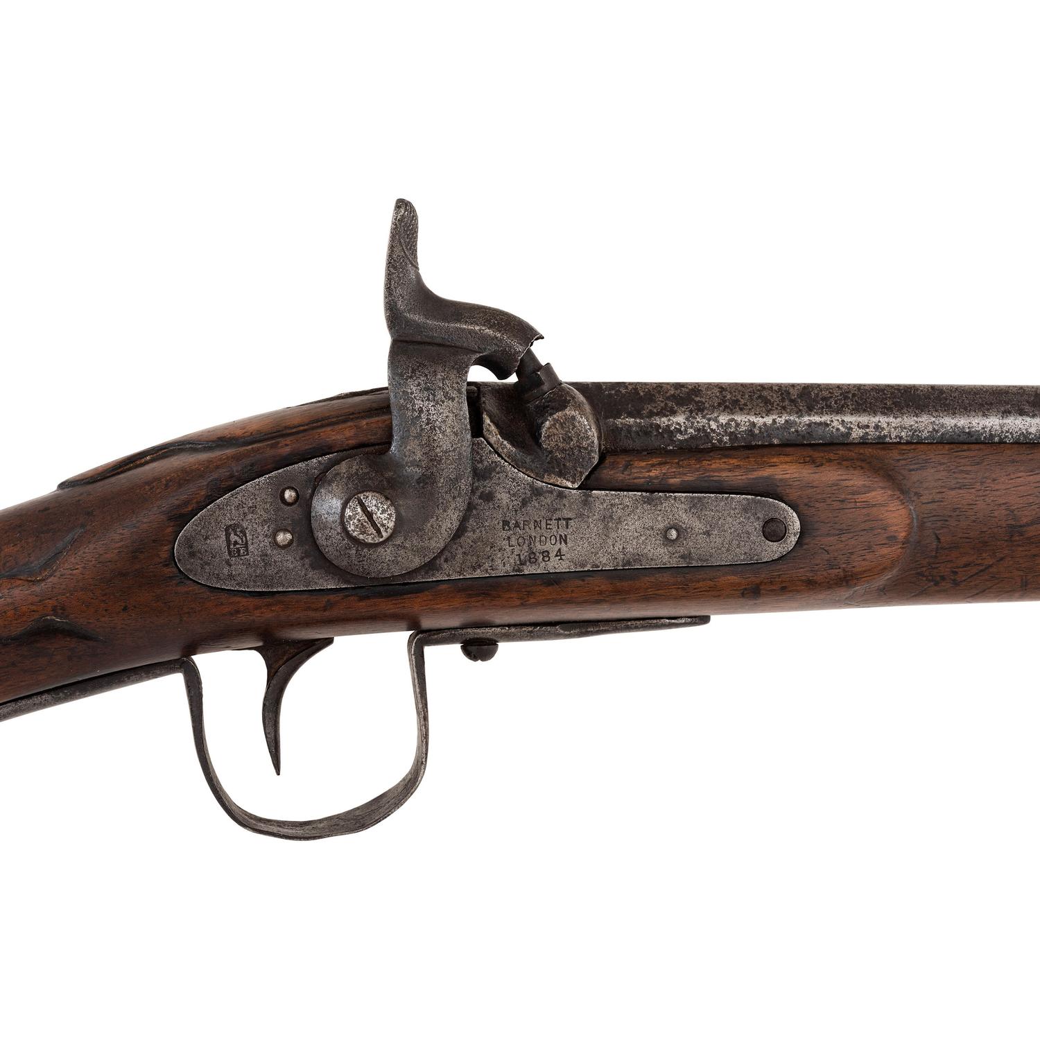 1884 Dated Hudson's Bay Company Percussion Trade Gun by Barnett