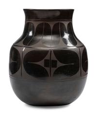 Large Blackware Pottery Jar
