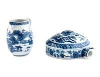 Three Chinese Blue and White Porcelain Wares