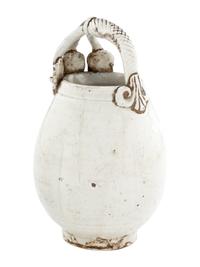 A Small Chinese Ding -Type Porcelain White Glazed Ewer