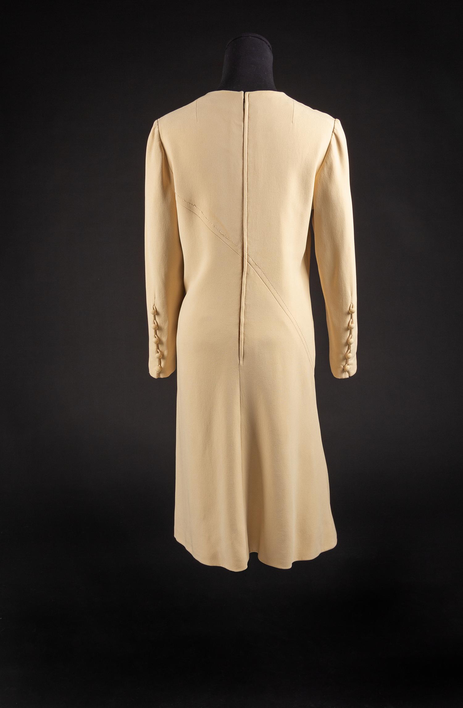 Christian Dior by Marc Bohan Haute Couture Dress, Autumn-Winter 1971 — Worn by Dame Olivia de Havilland