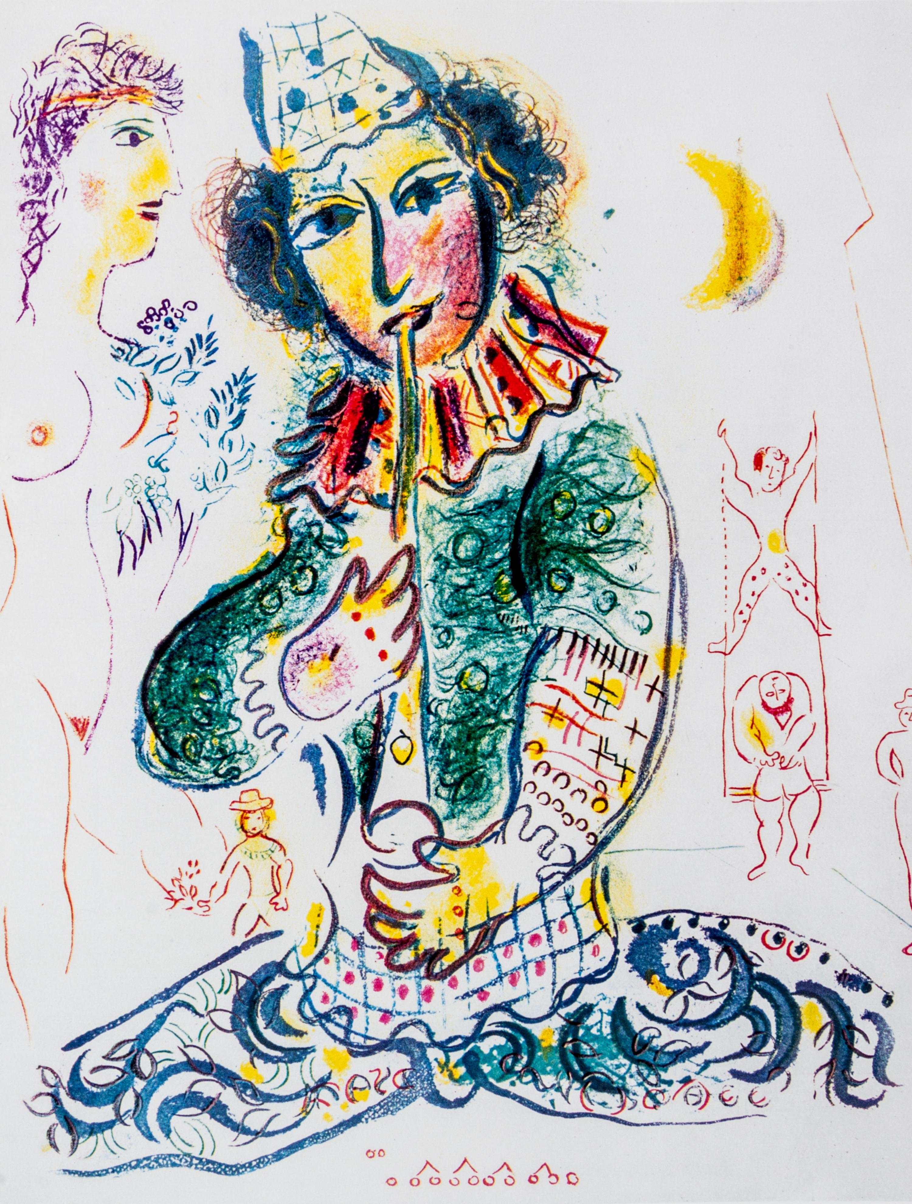CHAGALL, MARC. The Lithographs of Chagall Volumes III and IV. Cover and frontispiece of both volumes are original lithographs.