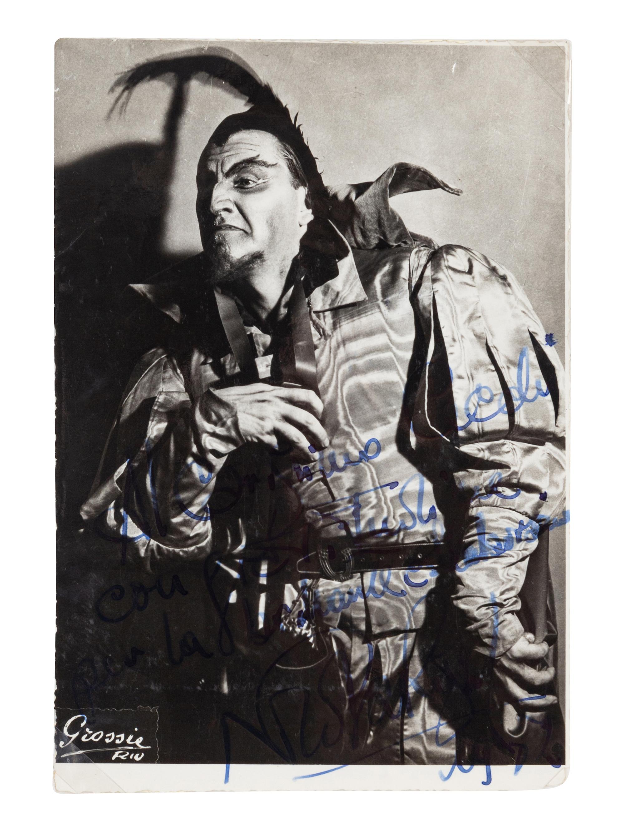 [20TH-CENTURY OPERA SINGERS]. A group of 5 signed and inscribed photographs of opera singers from the 1950s-1960s, comprising images of: