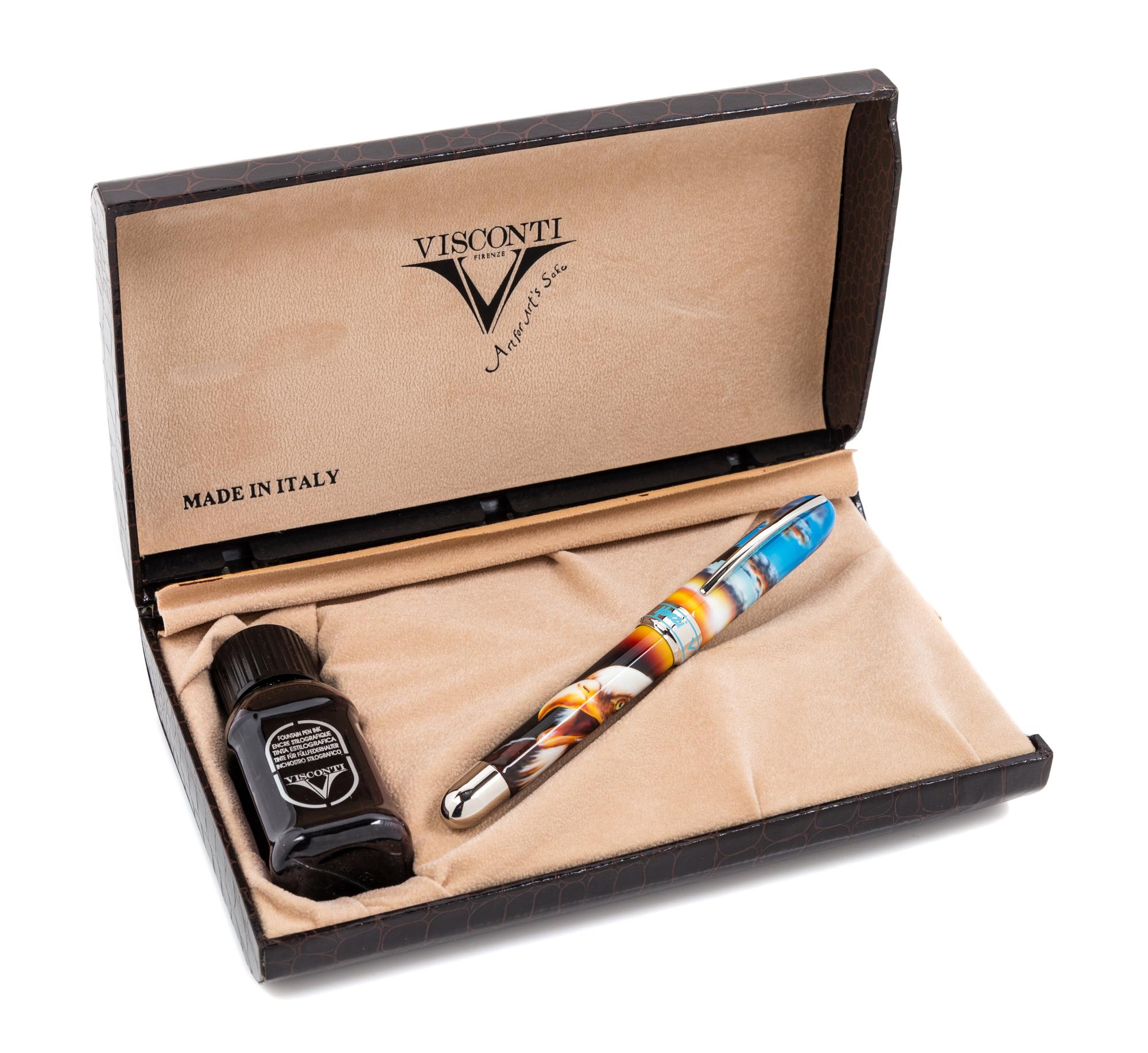 A Visconti Claudio Mazzi: The Queen Limited Edition Fountain Pen and Ink Set