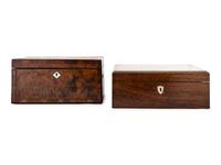 Two English Wooden Boxes