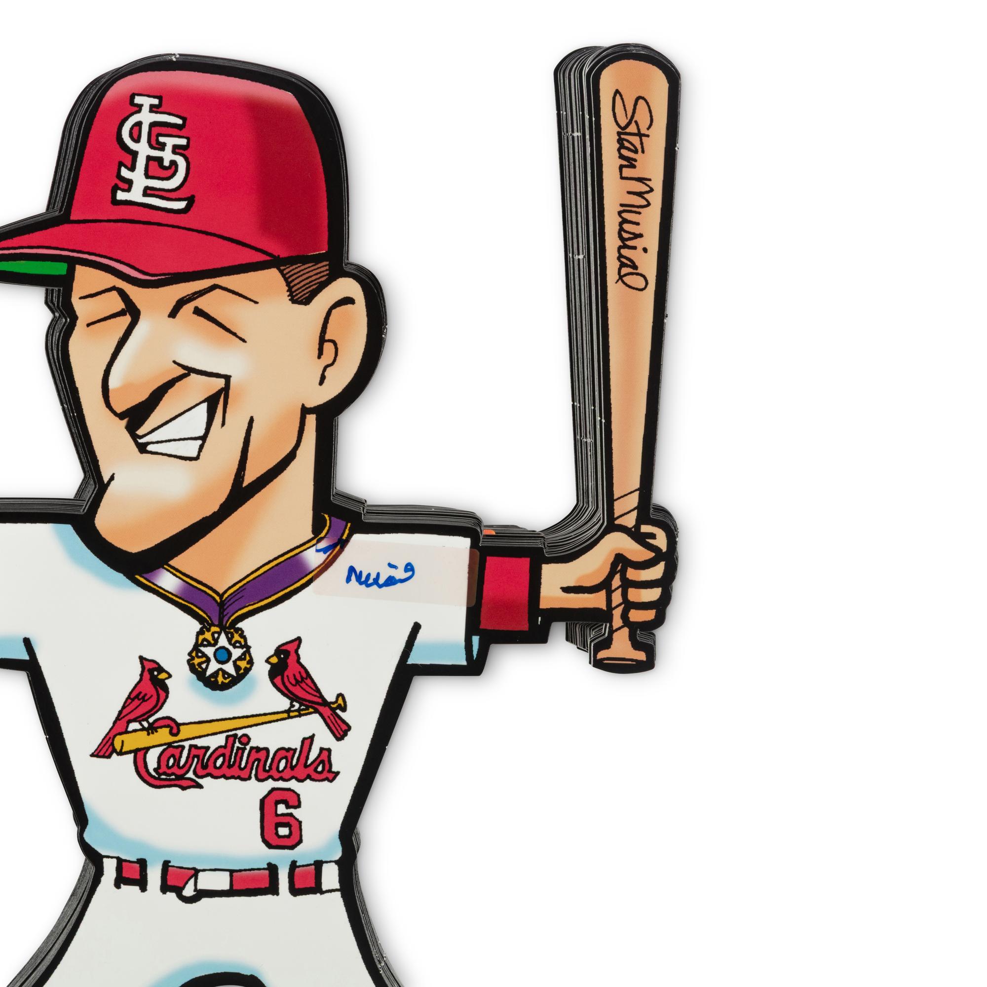 A Collection of 50 Stan Musial Signed Autograph 2010 "Stand For Stand" Stadium Giveaway Cutouts