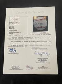 A Joe DiMaggio Signed Autograph Baseball (JSA Letter)