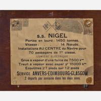 A cased half ship model of the S.S. Nigel (1903-1915) First half 20th century
