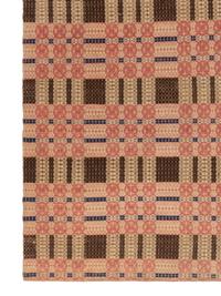 Two Cotton and Wool Jacquard Coverlets