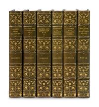 [BINDINGS]. A group of approximately 55 volumes, most in contemporary leather bindings, including works related to drama, history, literature, and poetry, including: