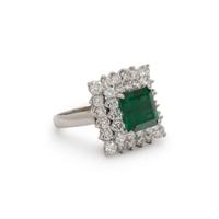 TSAVORITE GARNET AND DIAMOND CONVERTIBLE PENDANT RING