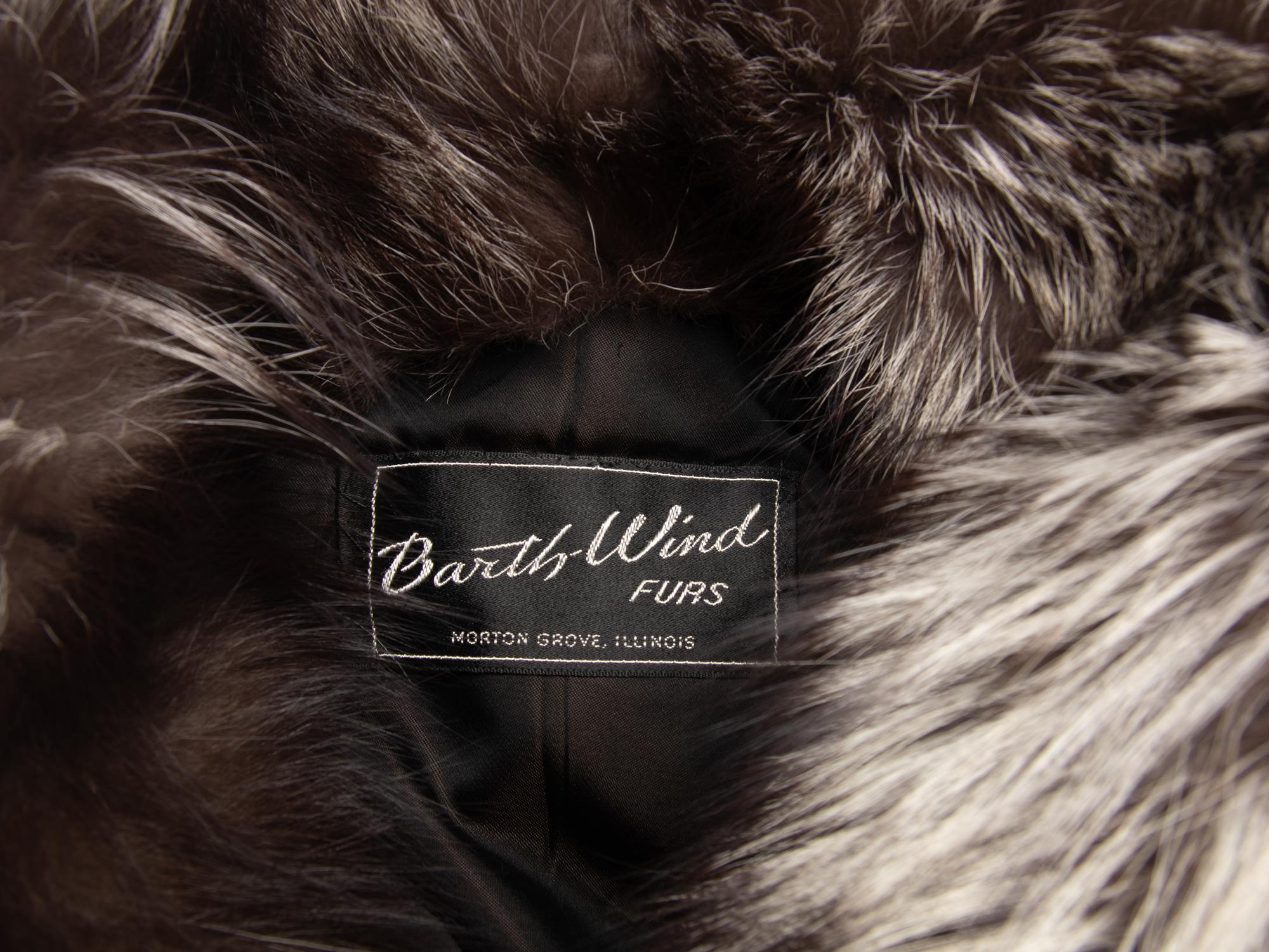 Silver-Tip Fox Fur Coat