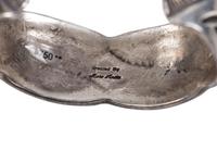 Navajo and Apache Heavily Stamped Sterling Silver and Ingot Cuff Bracelets