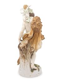 A Large Meissen Porcelain Group of Hercules with a Putto