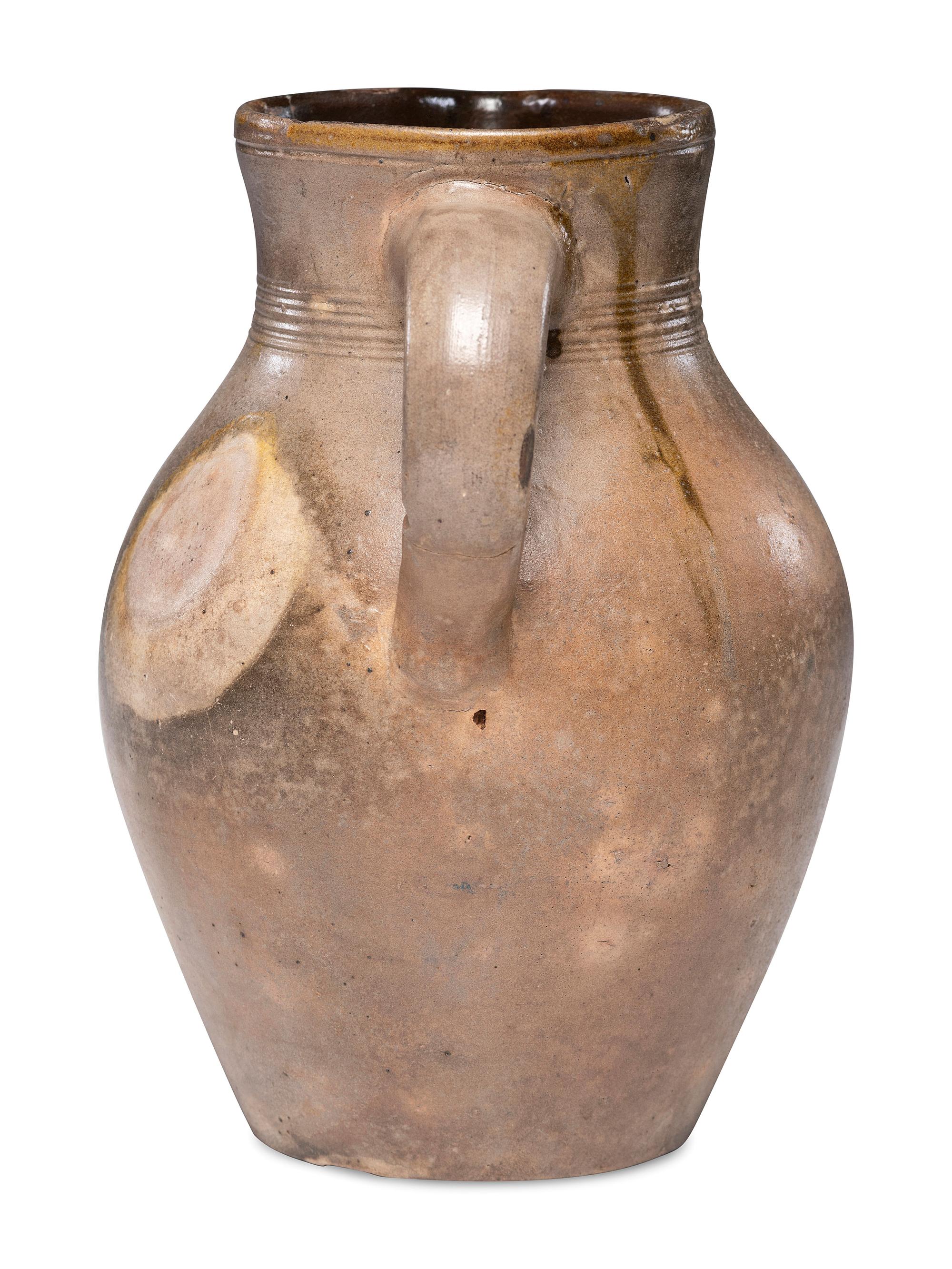 An E. H. Merrill Stoneware Pitcher