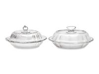 Two American Silver Covered Vegetable Dishes