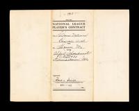 Red Schoendienst's 1945 Rookie St. Louis Cardinals Players Contract