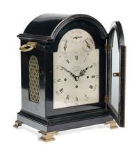 A George III Ebonized and Brass Mounted Bracket Clock