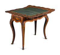 An Italian Marquetry Flip-Top Table