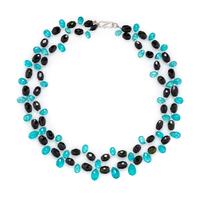 APATITE AND TOURMALINE BEAD NECKLACE