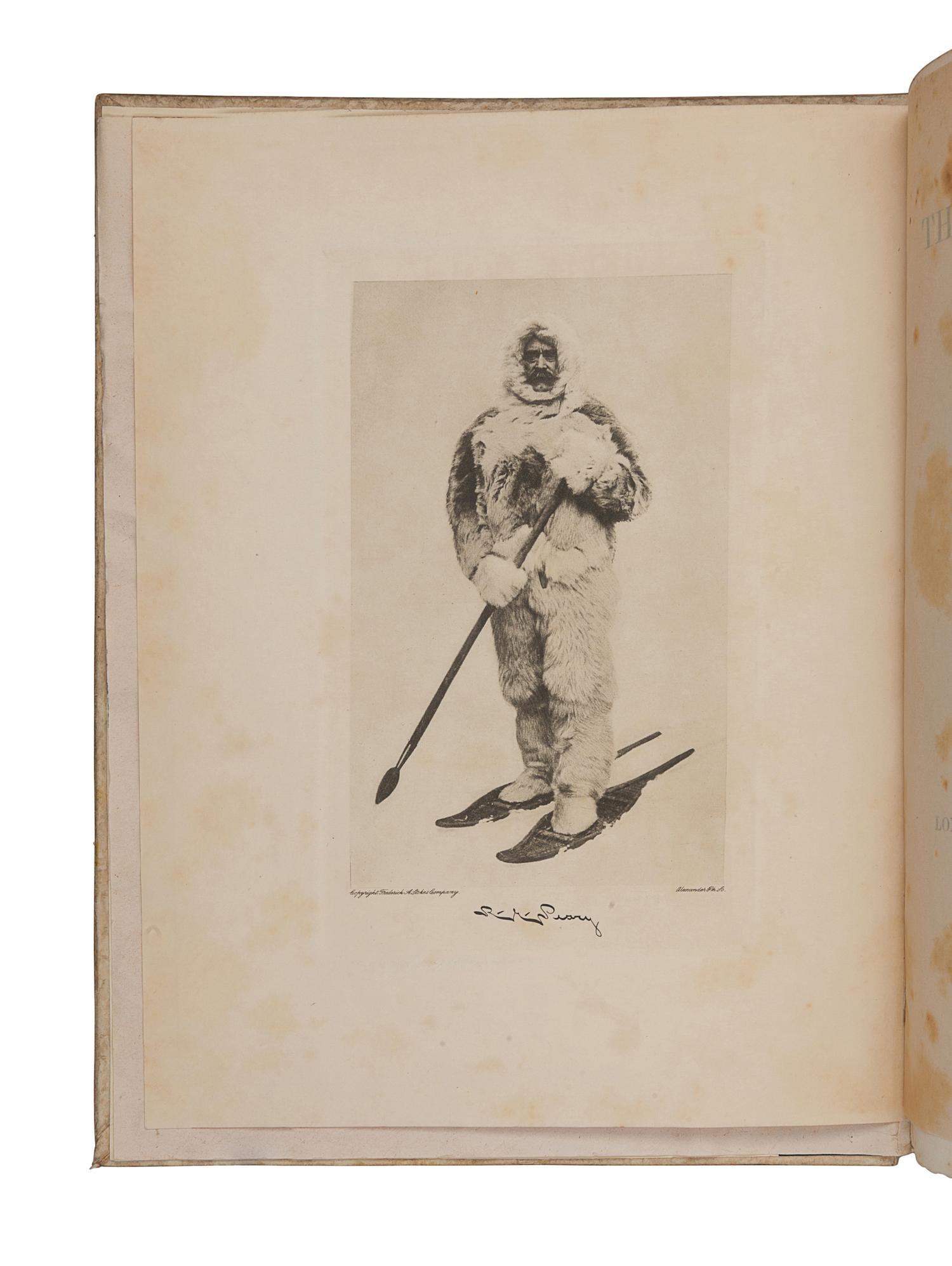 PEARY, Robert E. (1856-1920). The North Pole. Introduction by Theodore Roosevelt. London: Hodder and Stoughton, 1910.