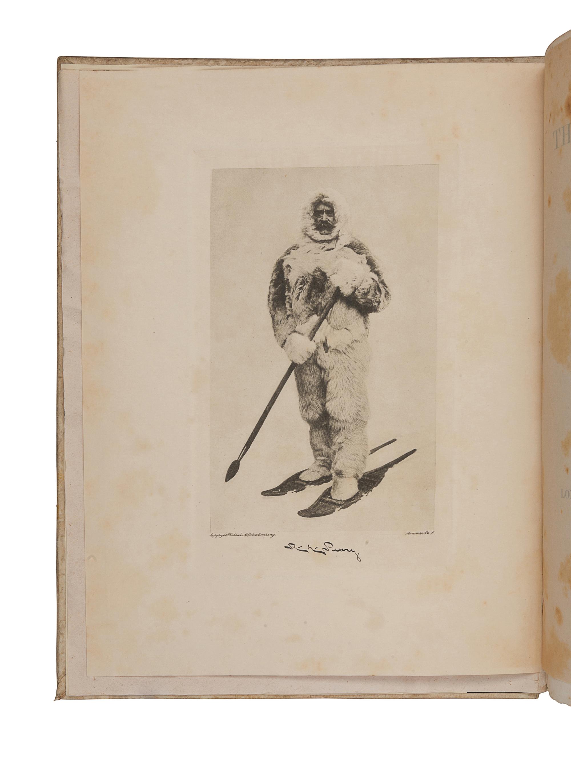 PEARY, Robert E. (1856-1920). The North Pole. Introduction by Theodore Roosevelt. London: Hodder and Stoughton, 1910.