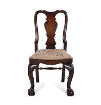 A George II Carved Walnut Side Chair