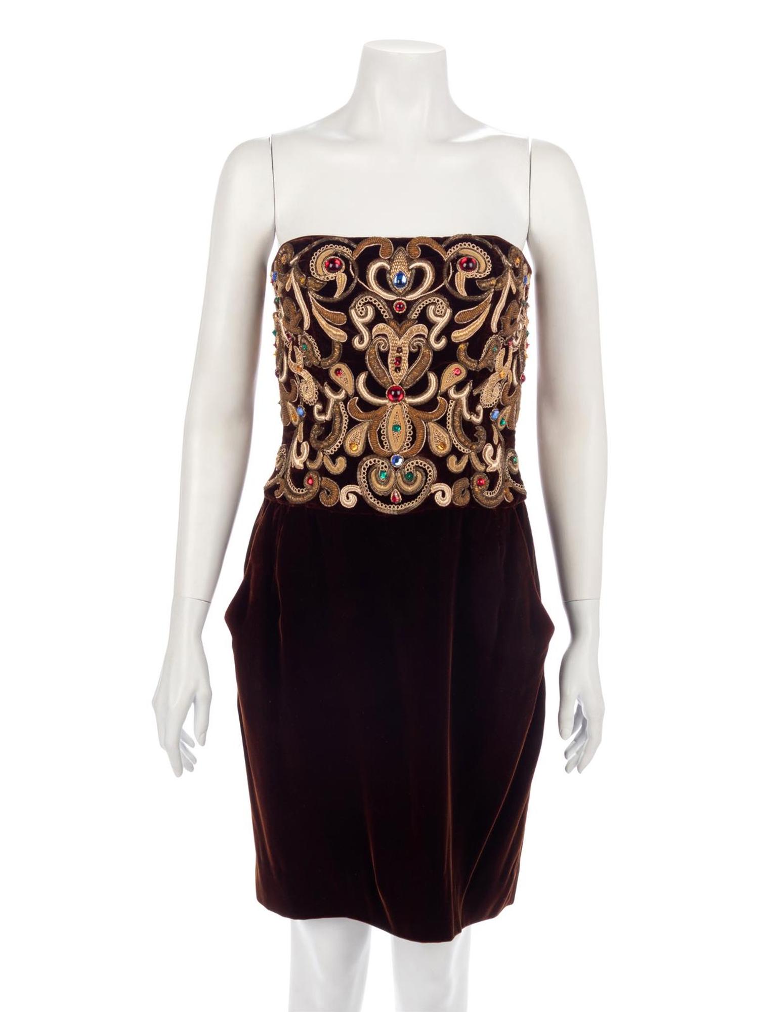 Four Designer Items, 1980-90s: Christian Lacroix, Leonard, Rena Lange & Carolina Herrera
