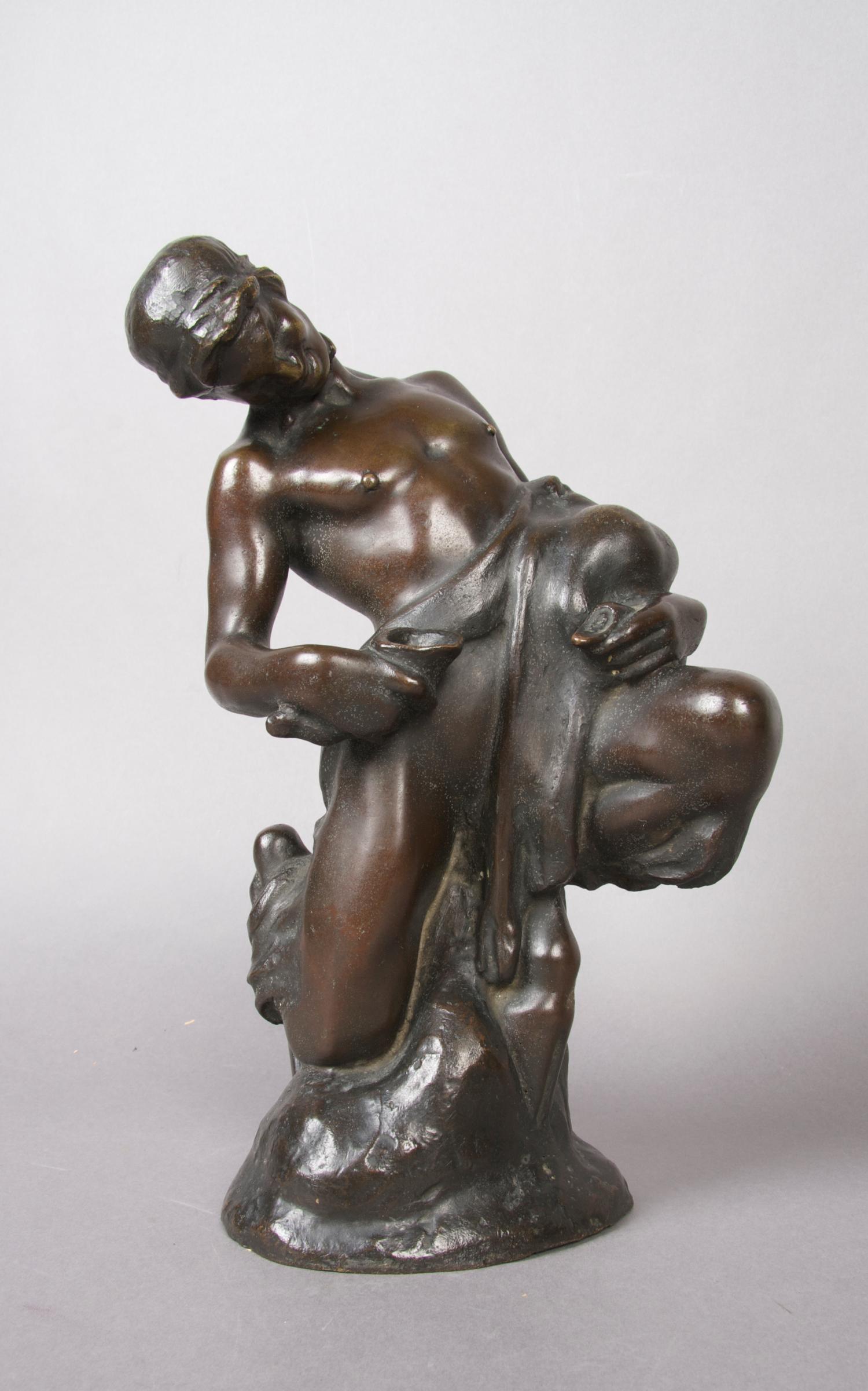 A Bronze Sculpture, C. de Veroli (1890-1942), Height 11 inches.