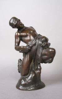 A Bronze Sculpture, C. de Veroli (1890-1942), Height 11 inches.