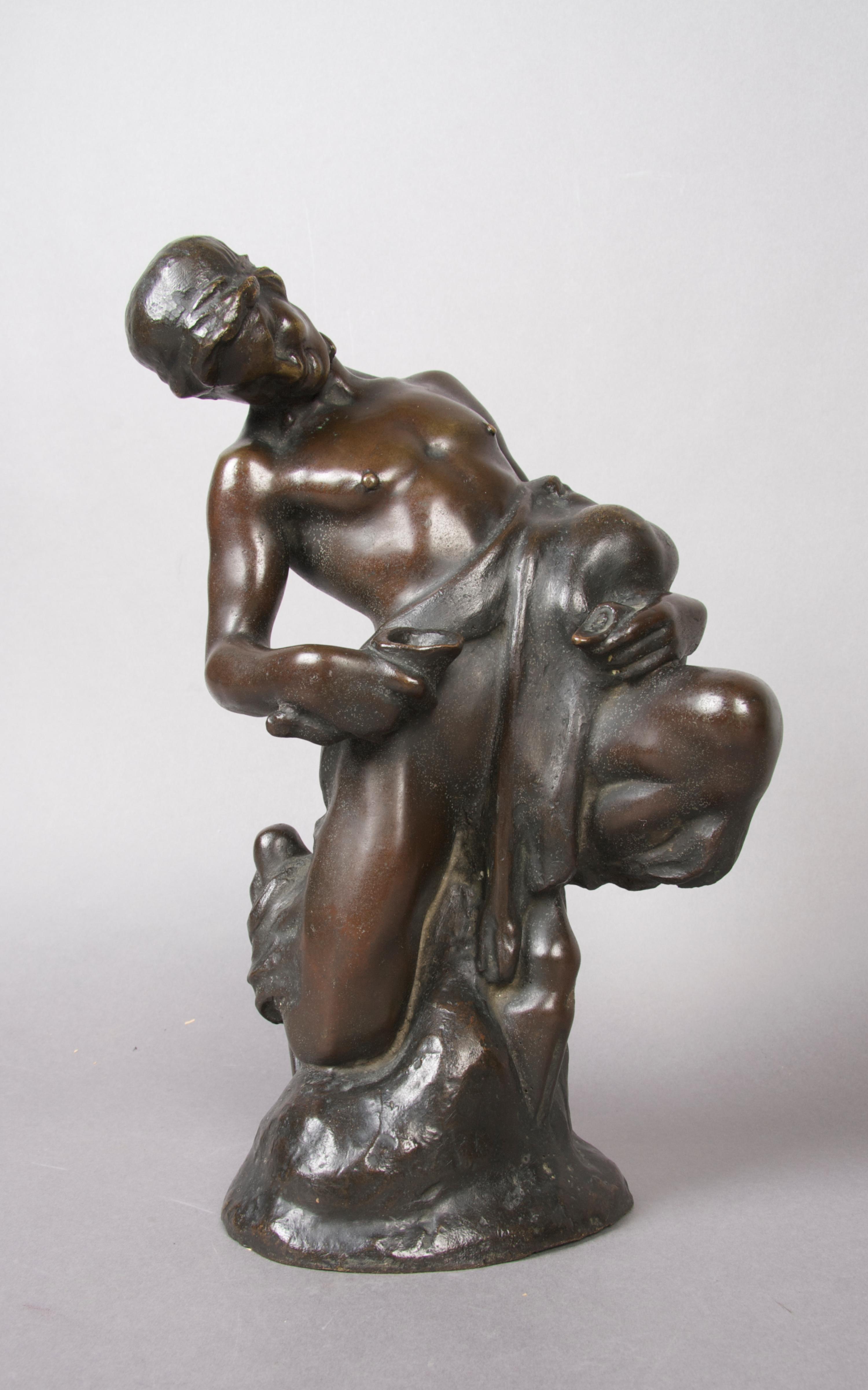 A Bronze Sculpture, C. de Veroli (1890-1942), Height 11 inches.